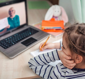 Pretty,Stylish,Schoolgirl,Studying,Homework,Math,During,Her,Online,Lesson SCHOOLS TURN TO ONLINE LEARNING: AN ONTRENDPRENEUR® GOLDEN OPPORTUNITY