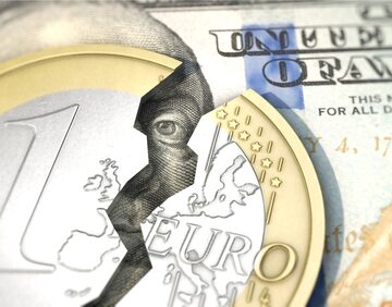 3d,Illustration,,Depreciation,Of,The,Euro,Against,The,Us,Dollar ECB FEARS DAMAGE FROM WEAK EURO