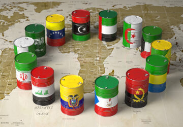 Opec,Concept.,Oil,Barrels,In,Color,Of,Flags,Of,Countries OPEC+ TRIMS PRODUCTION IN WARNING TO WEST
