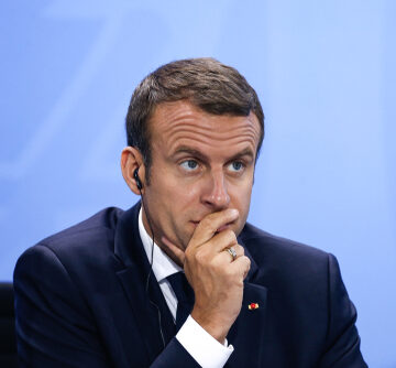 MACRON FACES LARGE PROTESTS OVER WORKING CONDITIONS