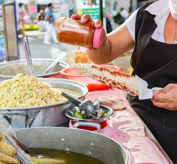 Preparation,Of,Corn,In,A,Mexican,Street,Stall.,Typical,Mexican U.S. TO MEXICO: SWALLOW GMOs OR ELSE