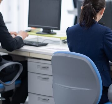 Business office setting