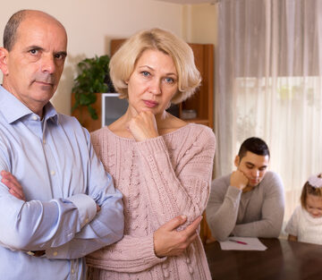 Unhappy parents and kids