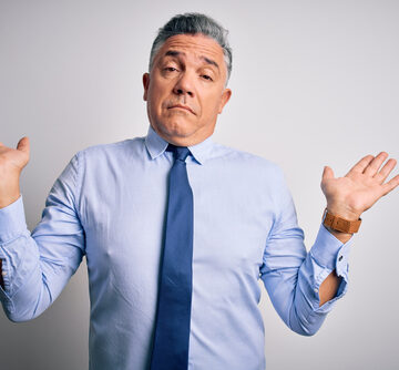 Bewildered businessman