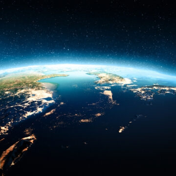 view of earth from space