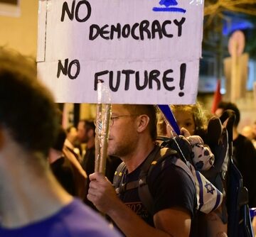Israelis protest in Tel Aviv, Israel