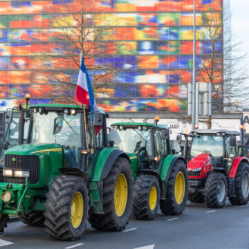Dutch Farmers Occupy The Hilversum, The Netherlands