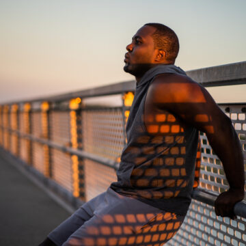 Young African-american Man Exercising
