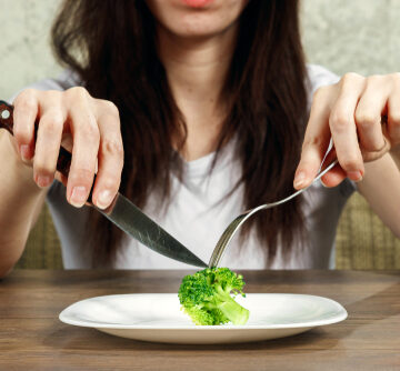 Young Woman Dealing with Anorexia or Bulimia