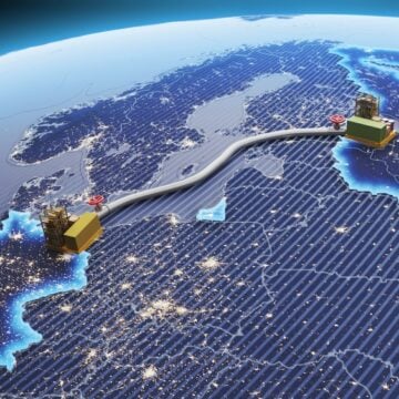 3D Render of the Construction of the Gas Pipe Nord Stream