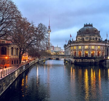 Bode Museum at Spree River in Berlin, Germany