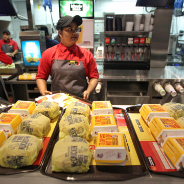 Malaysia fast food worker