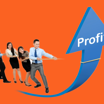 ECON-CORPORATE PROFITS EDGE office workers pulling up profits