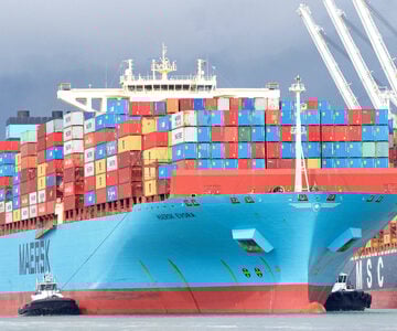 MAERSK PROFITS SINK ON GLOBAL SLOWDOWN