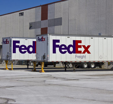 FEDEX SALES DROP 10 PERCENT IN THIRD QUARTERLY DECLINE