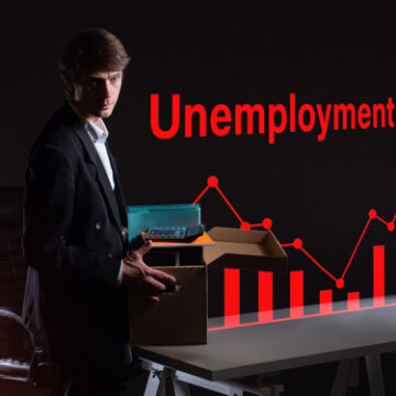 Concept Of Office Worker With Problems Related To Unemployment