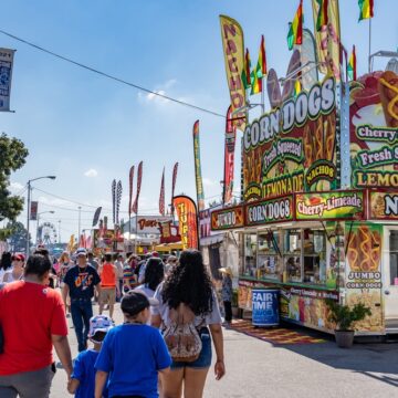 Many Food Choices At Street Fair