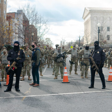 Washington,,D.c.,-,January,20,,2021:,Us,Capitol,Police,And A STATE OF MARTIAL LAW: AMERICA IS A MILITARY DICTATORSHIP DISGUISED AS A DEMOCRACY