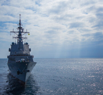 A,War,Ship,Frigate,At,Sea,In,A,Nato,Operation A Frigate Warship At Sea In A NATO Operation