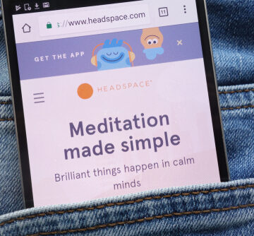 Konskie,,Poland,-,June,09,,2018:,Headspace,Website,Displayed,On WHEN THE ECONOMY FALLS JOBS GO WITH IT