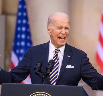 U.S. President Joe Biden at the Podium