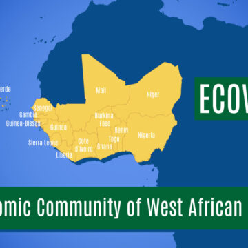 Map of Economic Communities Of West African States