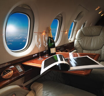 Luxury Interior In The Modern Business Jet