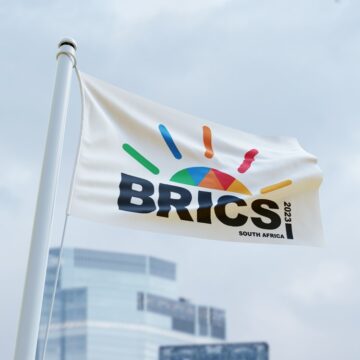 BRICS Flag In South Africa 2023