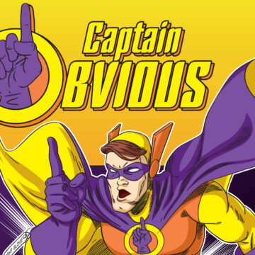 Cartoon Of Captain Obvious