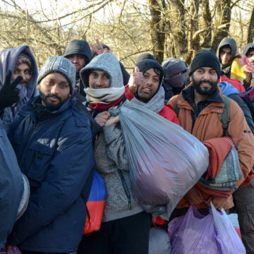 A Long Line Of Male Migrants