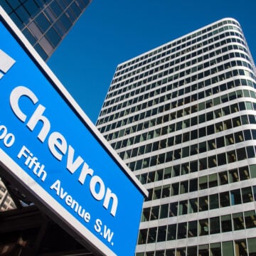 Chevron Oil Head Office In Calgary, Alberta