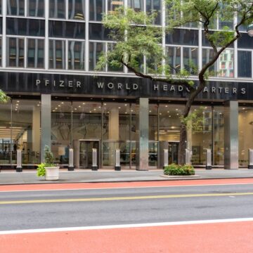 Pfizer Building In New York City