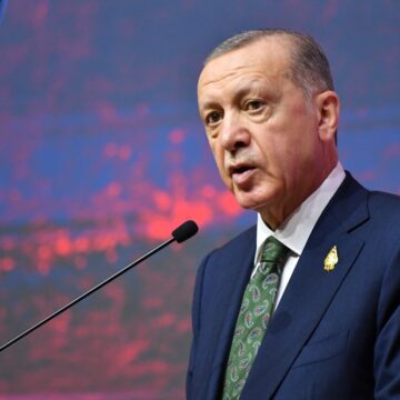 Turkey President Recep Tayyip Erdogan At A Press Conference