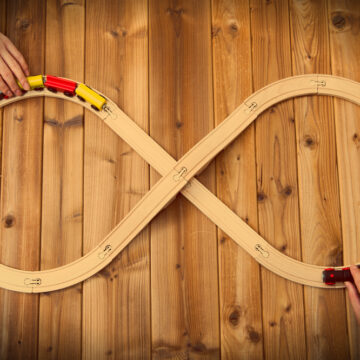 Toy Train That Runs In A Figure Eight