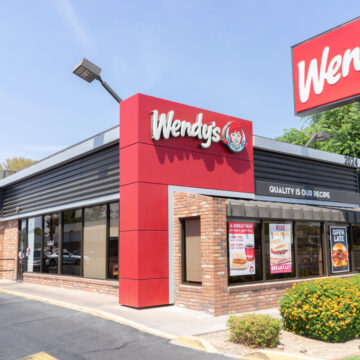 Exterior Of Wendy's, An American Fast Food Restaurant