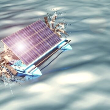 SOLAR-POWERED RAFT CLEANS DIRTY WATER AND MAKES HYDROGEN FUEL
