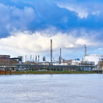 Industrial Buildings In Ludwigshafen, Germany