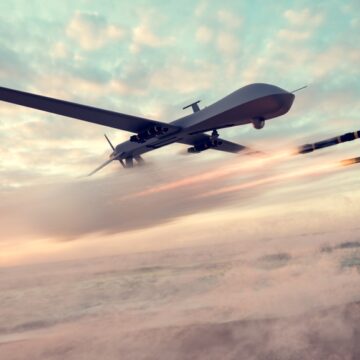Military Combat Drone/UAV Launching Missiles