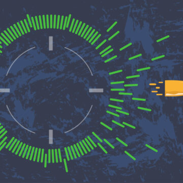 Illustration Of A Bullet Breaking Out Of A Circle