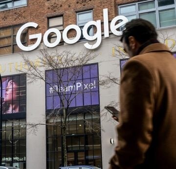 The Exterior Of Google Building In New York, NY