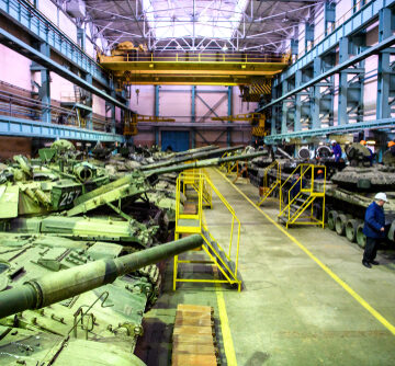 Military Tank Plant In Kharkiv, Ukraine