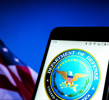 Seal Of The United States Of America On A Mobile Phone