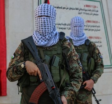 Fighters From The Joint Operations Room Of Gaza-based Armed Palestinian Group HAmas