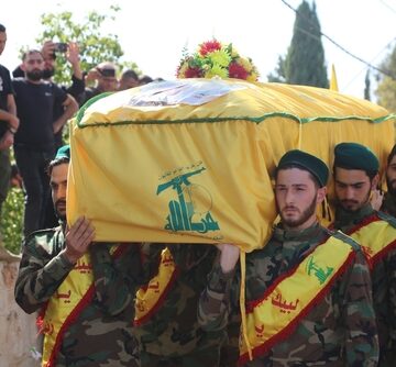 A Hezbollah Military Funeral Ceremony In Southern Lebanon