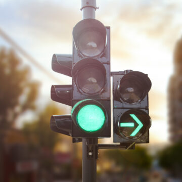 Green Traffic Light With Green Arrow