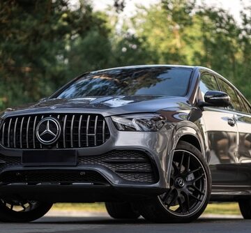 Silver Mercedes-Benz GLE Coupe In Novosibirsk, Russia