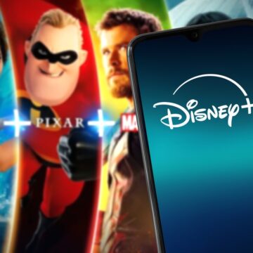 Smartphone With New Disney Plus Logo And Disney Plus Content