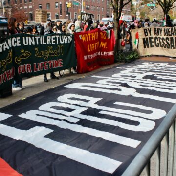 Pro-Palestinian Protesters In New York, NY