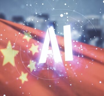 Abstract,Virtual,Artificial,Intelligence,Symbol,Hologram,On,Flag,Of,China A HORDE OF CHINESE START-UPS ARE BLITZING THE COUNTRY’S AI MARKET