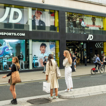 Shoppers On Oxford Street In London